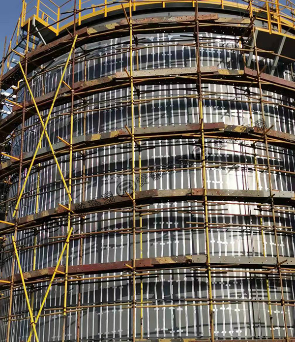 儲油罐電伴熱帶安裝圖片