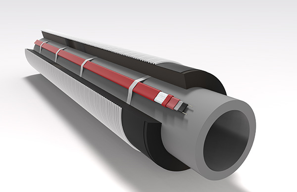 電伴熱帶在管道上安裝圖